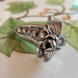 Vintage,  unusual Art Nouveau lapel pin with small vial